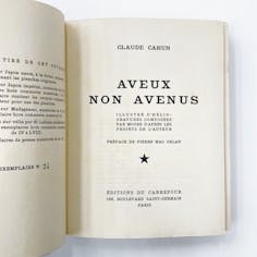 Claude Cahun : Aveux non Avenus